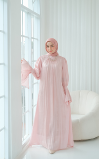 Gamis Evelynn Pink Blush Dress For HIJUP