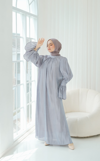 Gamis Evelynn Ash Blue Dress For HIJUP