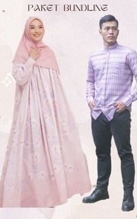 Long Dress Dress rosetta dan kemeja shahia paket bundling