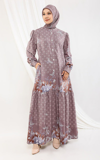 Long Dress Ameera Set Dress+Hijab Taro