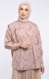 Blouse Kami Laura Overlap Top Mauve