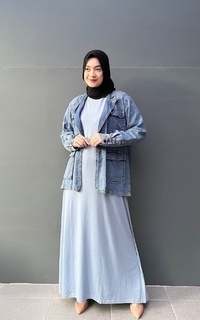 Manset Long Manset Sallamah In Baby Blue