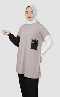 Blouse Aiza Oversize - Mocca ZRN