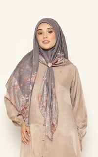 Hijab Motif [Hessya] Kaluna Scarf Series - Espresso