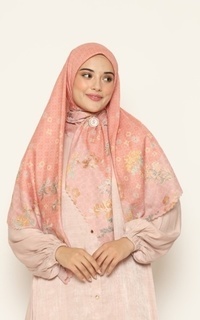Hijab Motif [Hessya] Kaluna Scarf Series - Salmon