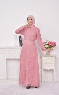 Vervessa's Ayra Dress Sage Green| Gamis Polos Basic Kerja