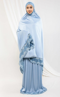 Mukena Maimoonah Luxurious Series Sky Blue