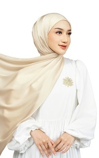 Pashmina Luxe Easy Shawl - Light Peach