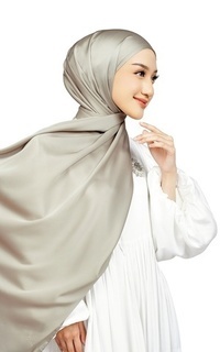 Pashmina Luxe Easy Shawl - Light Gray