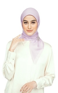 Plain Scarf Nada Voile Scarf - Lavender Frost