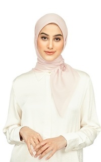 Plain Scarf Nada Voile Scarf - Rose Smoke