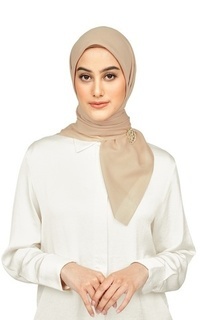 Hijab Polos Nada Voile Scarf - Roebuck