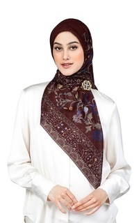 Hijab Motif Raudhah - Henna