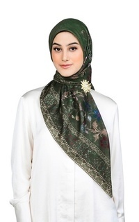 Printed Scarf Raudhah - Leaf