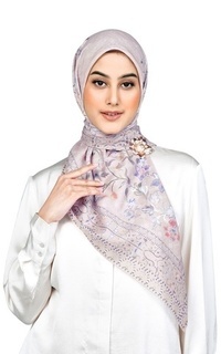 Hijab Motif Raudhah - Lotus