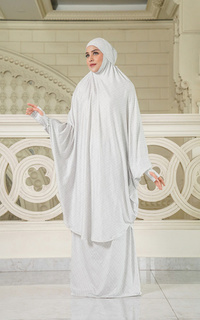 Mukena Lacorde Prayer Robe - White