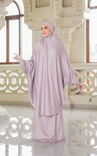 Mukena Lacorde Prayer Robe - Mauve