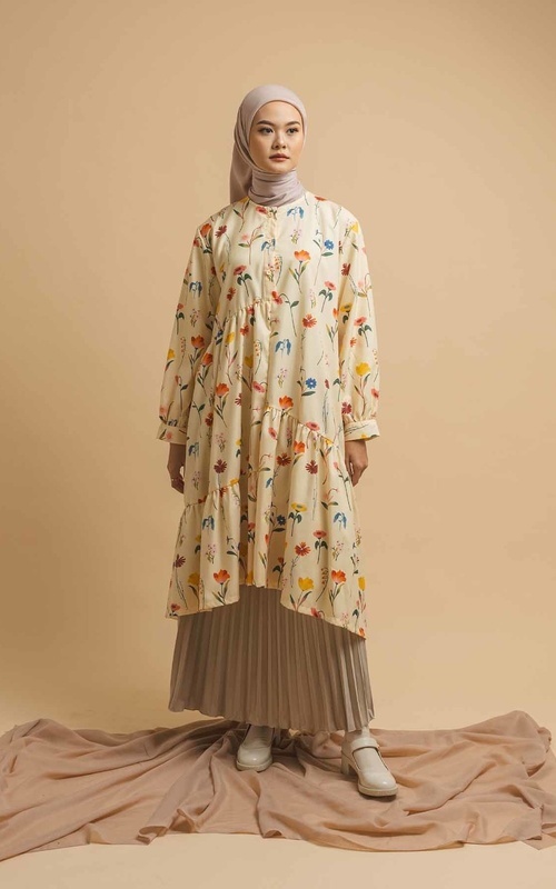 Tunik - Nadjani Nou Dress Cream - Nou Dress Cream