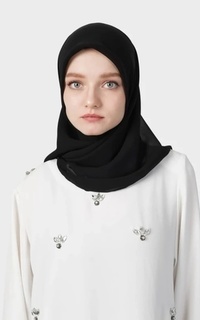 Hijab Polos S2049 Black