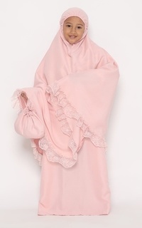 Mukena Tiara 546 Tavisha Zainisa Child Dusty Pink