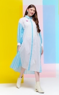 Tunik Chupa Chups Pleated Tunic - Sea Salt