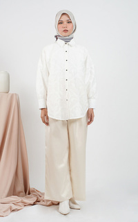 Kemeja Hafsa Blouse White