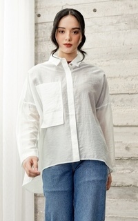 Kemeja Gina Shirt - White