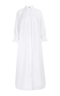 Long Dress Keira Smock Dress - White