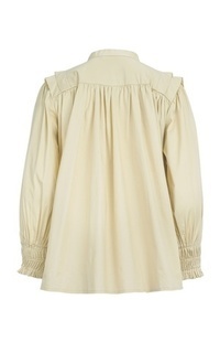 Kemeja Kessa Pleated Shirt - Beige Beige-740665