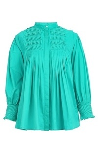 Kemeja Kessa Pleated Shirt - Blue