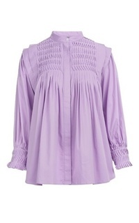 Kemeja Kessa Pleated Shirt - Lilac