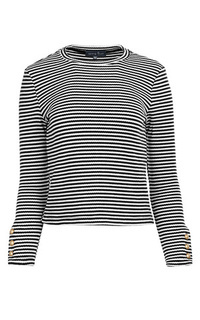 Striped Knit Top - Black