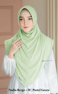 Hijab Polos Nadia Bergo - Size M Pastel Green-740892