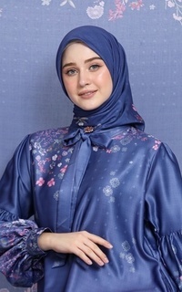 Hijab Motif [Hessya] Naisha Scarf Series - Denim