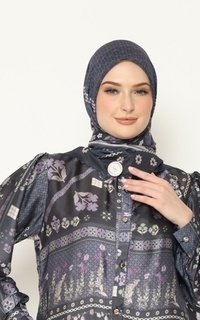 Hijab Motif [Hessya] Anasera Scarf Series - Black
