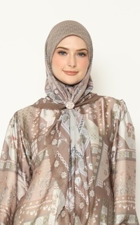 Hijab Motif [Hessya] Anasera Scarf Series - Mocca