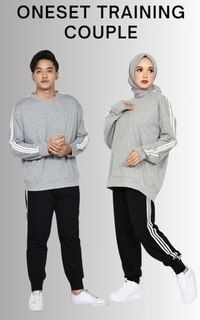 Matching Sets SETELAN Training Olahraga Couple - SET2321.CL - Sweater Jogger