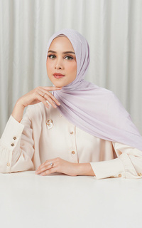 Pashmina Tapis Satin Jacquard Shawl - Iris