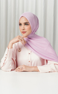 Pashmina Tapis Satin Jacquard Shawl - Mauve Shadow