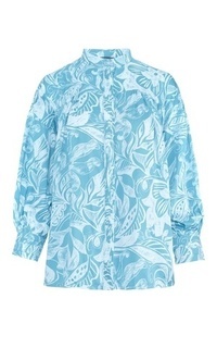 Shirt Fenella Frill Shirt - Blue