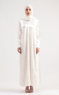 Long Dress Emyra Abaya White