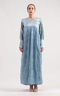 Gamis Emyra Abaya Blue