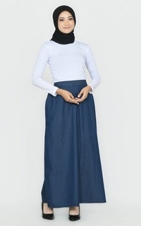 Skirt Rok Denim Jane - Bawah A-Line FIT to bb 75 kg