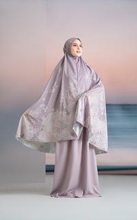 Mukena Coastal Appeal Prayer Set - Lilac Snow