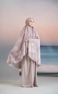 Mukena Coastal Appeal Prayer Set - Rose Smoke