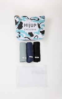 Hijab Polos Hijup Basic Clara Trio Set