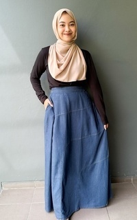 Skirt Rok Jeans Sania - A-line Fit BB 75 kg
