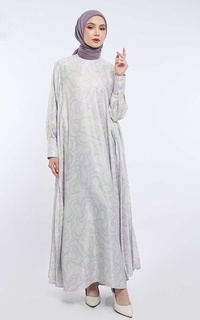 Long Dress Kami Mina Side Pleats Dress Arctic