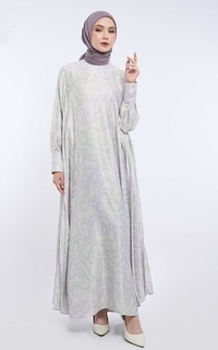 Gamis Kami Mina Side Pleats Dress Arctic