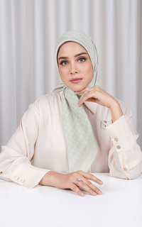 Hijab Motif Mirarina Voile Square - Abbey Stone